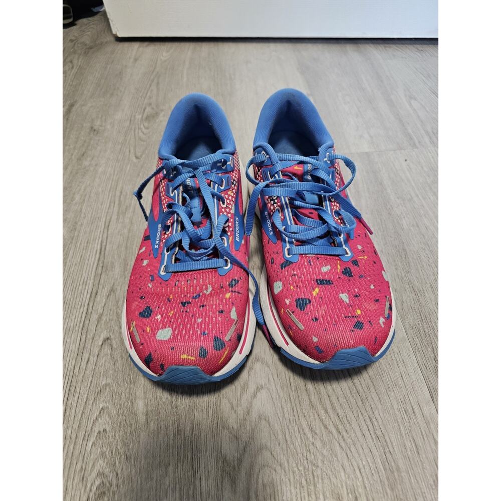 Brooks Ghost 14 Fuse Pink/Blue Running Shoes Womens Size 8.5 1203561B656